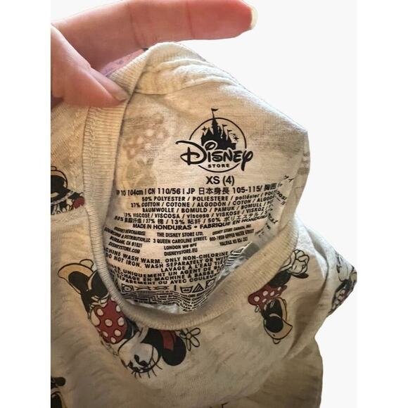 Disney Store Tee Shirt Size 4 Short Sleeve Pullover Minnie Mouse Comfort Heather - Picture 2 of 2